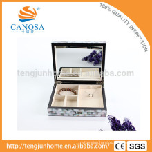 Wholesale black mother of pearl inlaid jewelry box